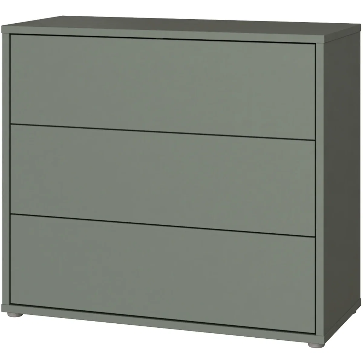 Alice Springs 3 Drawer Chest with Push-Open Drawers in Butter Yellow - Night Blue and White – image 39