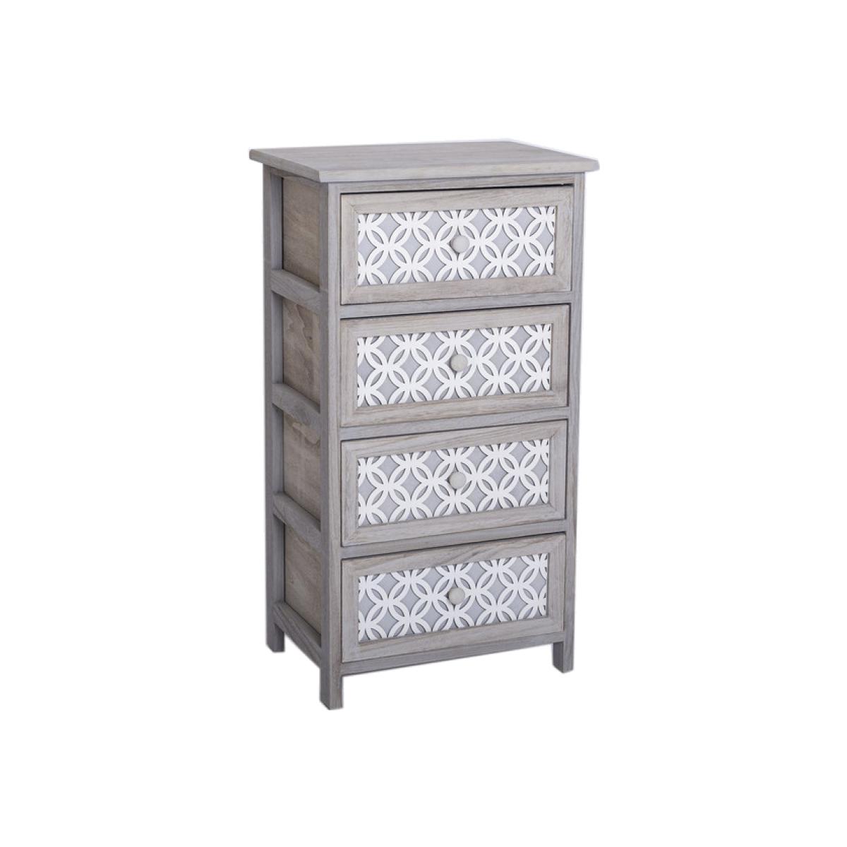 4 Drawer Grey Elysian Storage Tower – image 1