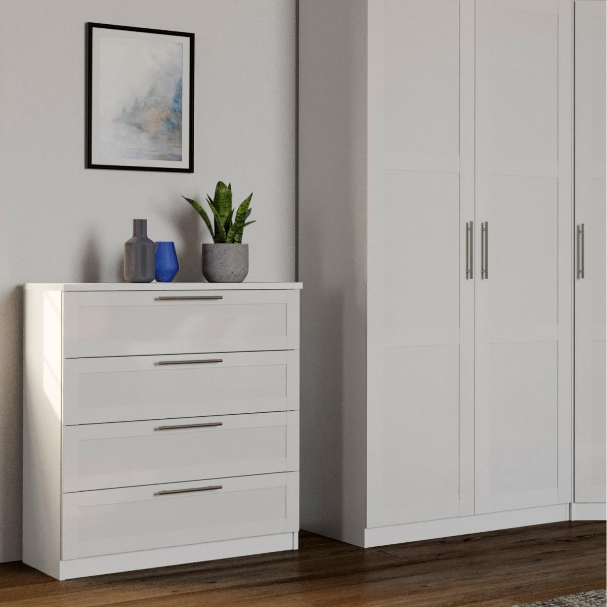 Orlando 4 Drawer Chest - White – image 2