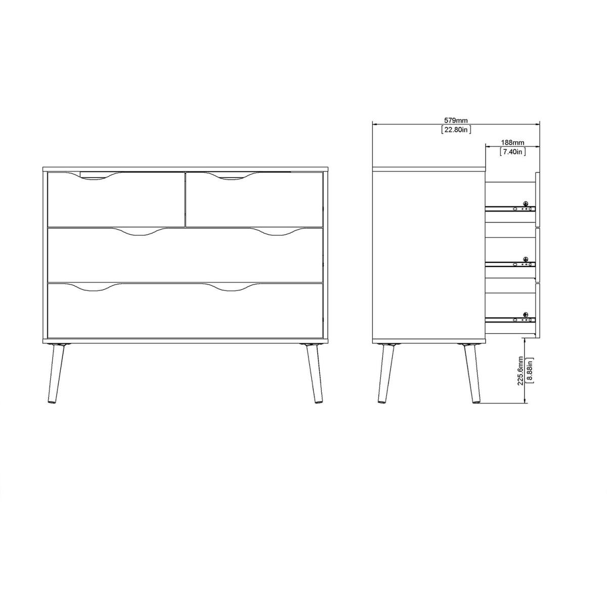 Oslo Chest of 4 Drawers – image 13