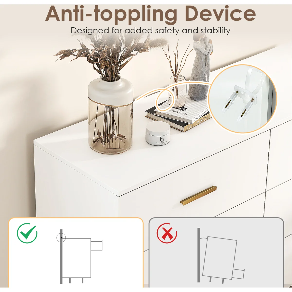 Wide Chest of Drawers – image 4