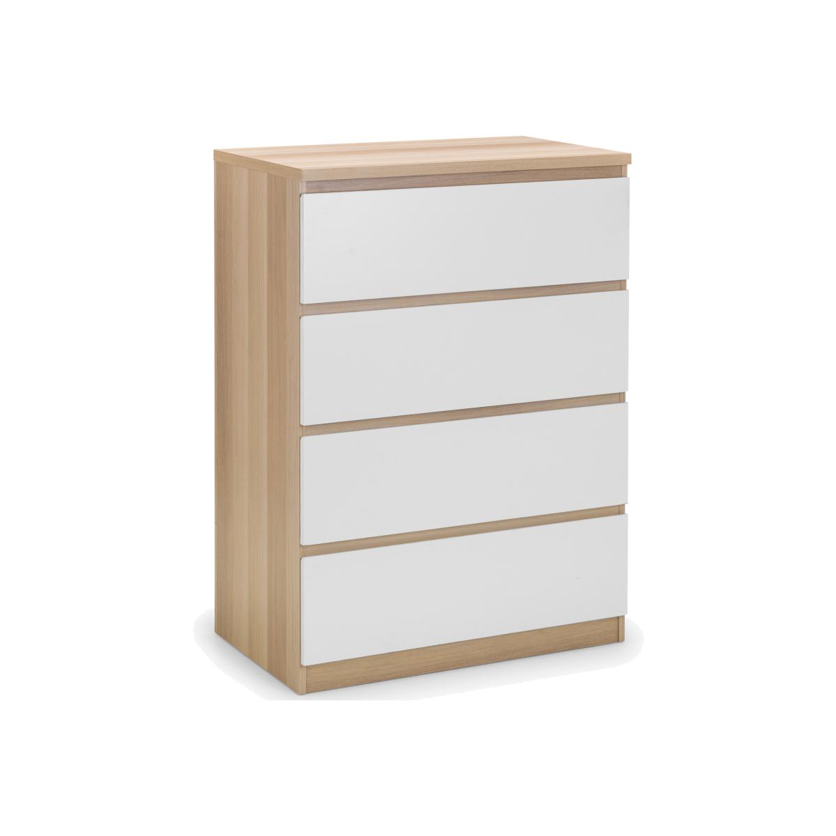 Jupiter 4 Drawer Chest - Oak and White - Oak/White – image 1