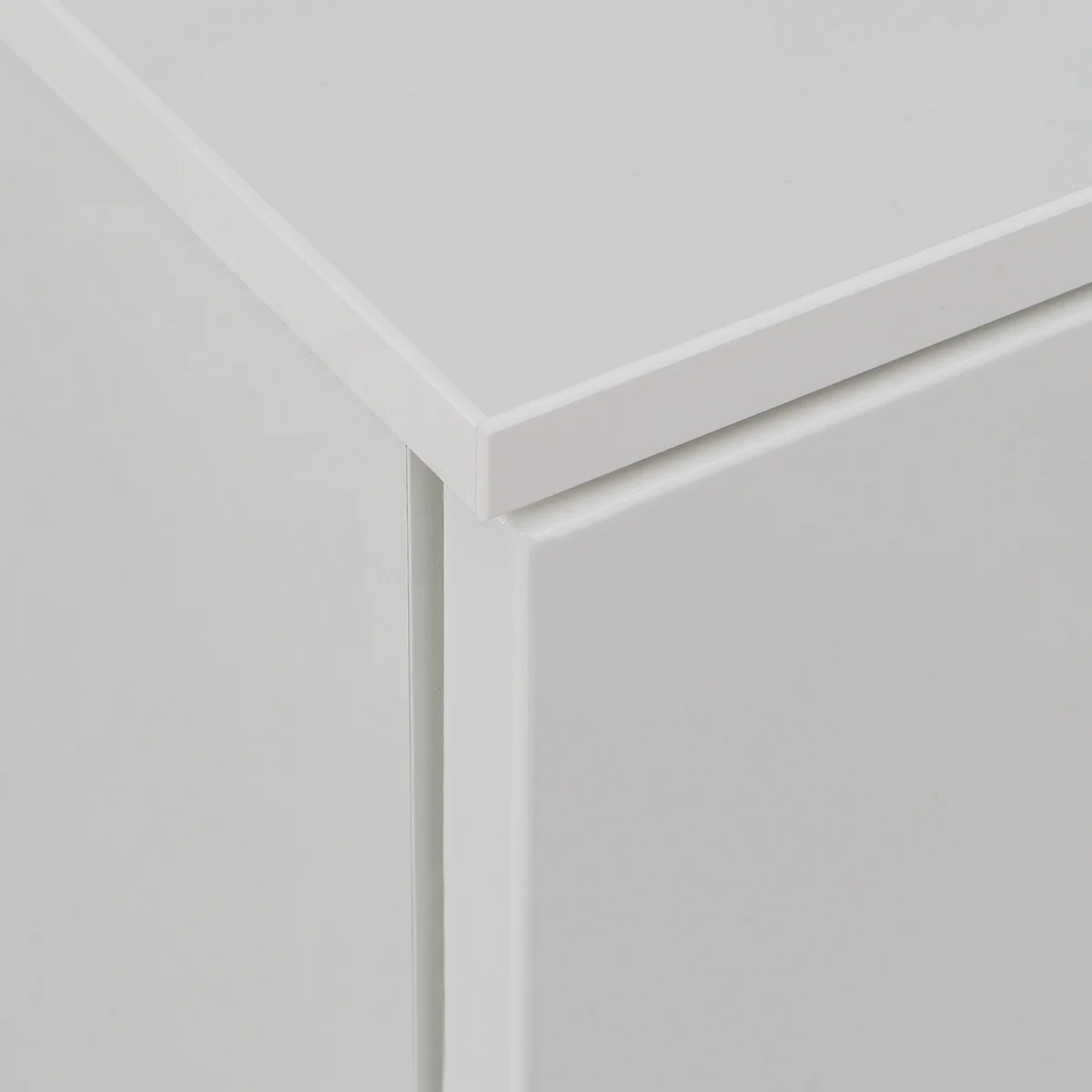 Sienna Chest of 6 Drawers in White/White High Gloss - White – image 2