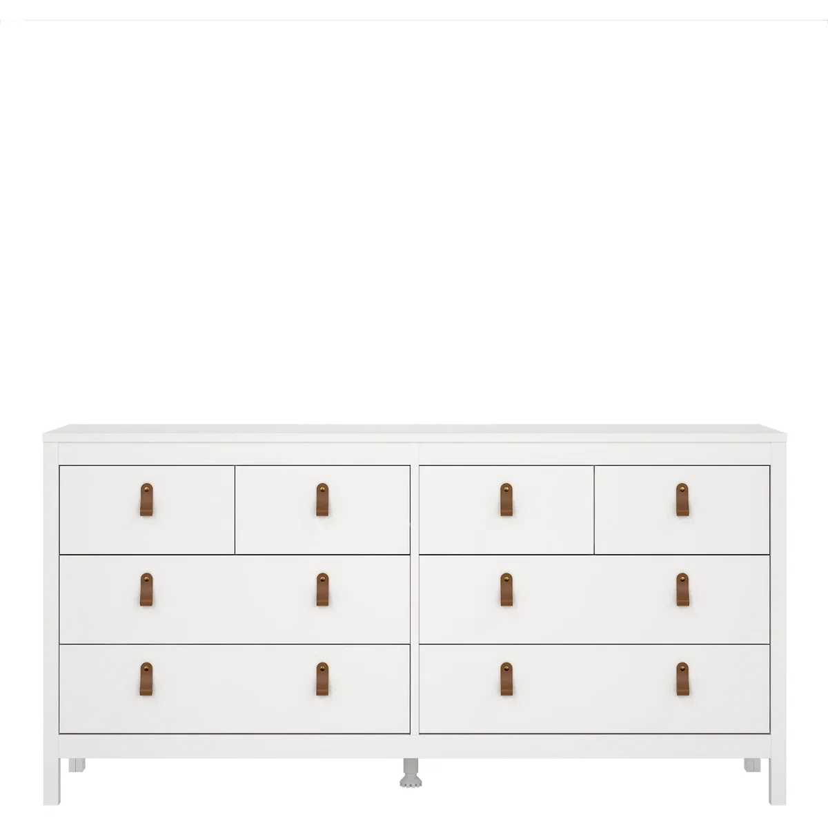 Barcelona Double Dresser 4+4 Drawers in White - White – image 3