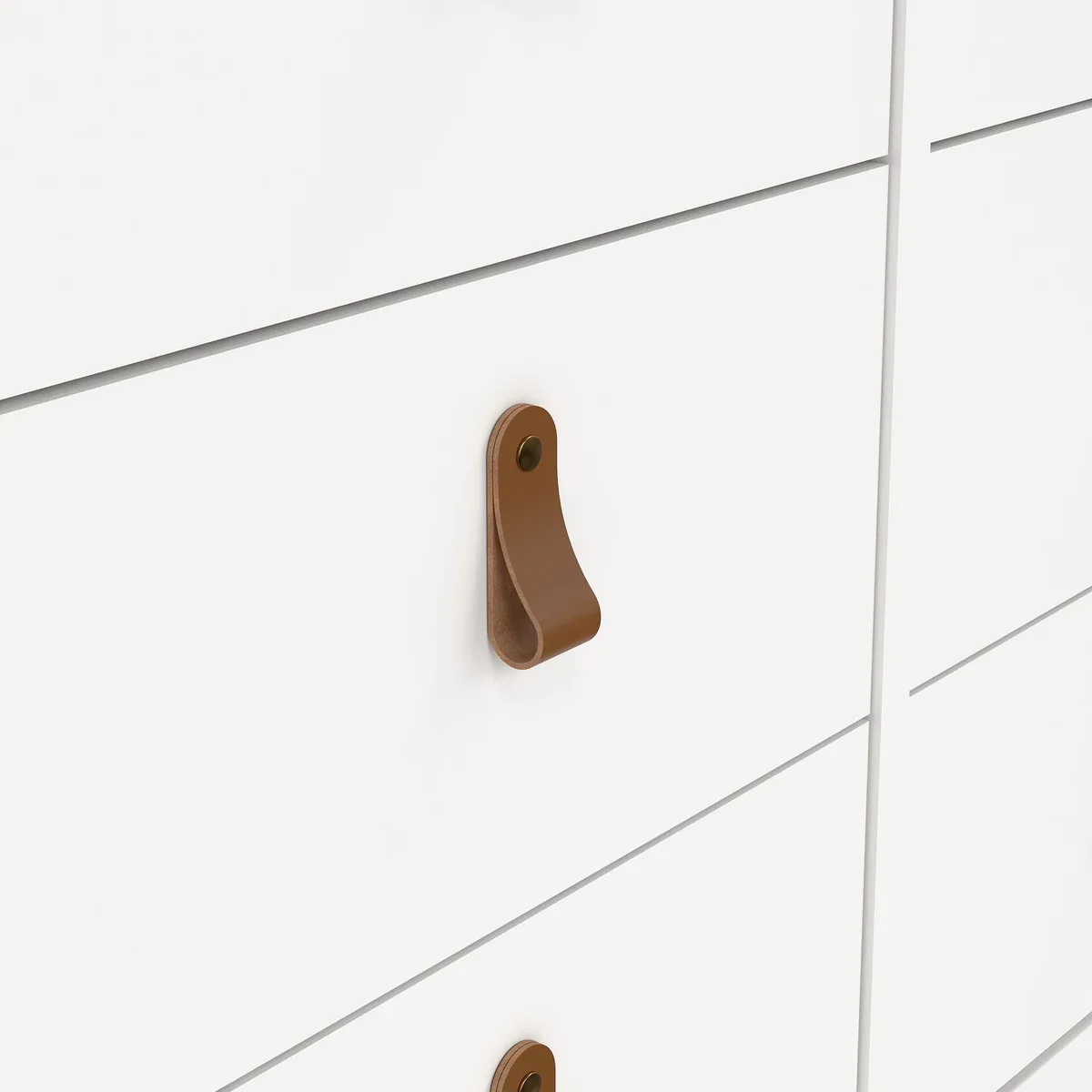 Barcelona Double Dresser 4+4 Drawers in White - White – image 7