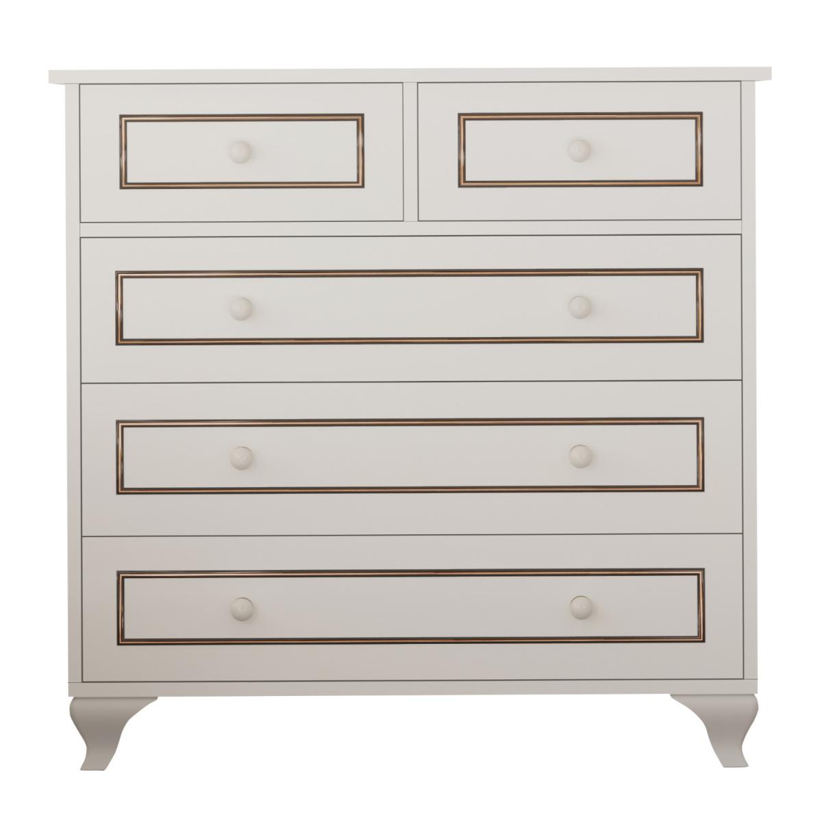 CLEMENT 5 Chest Of Drawers - White – image 2
