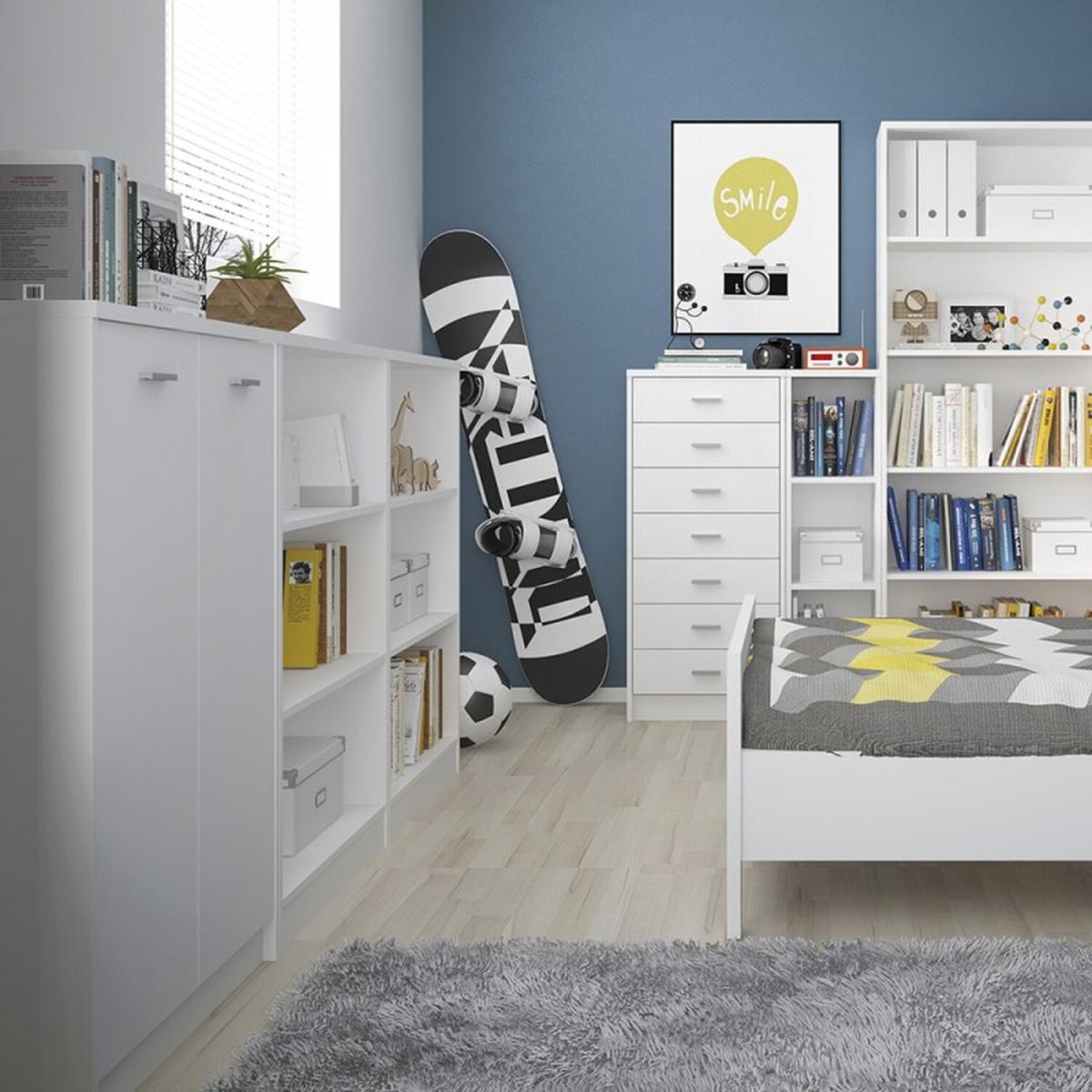 7 Drawer Narrow Chest of Drawers - White – image 2
