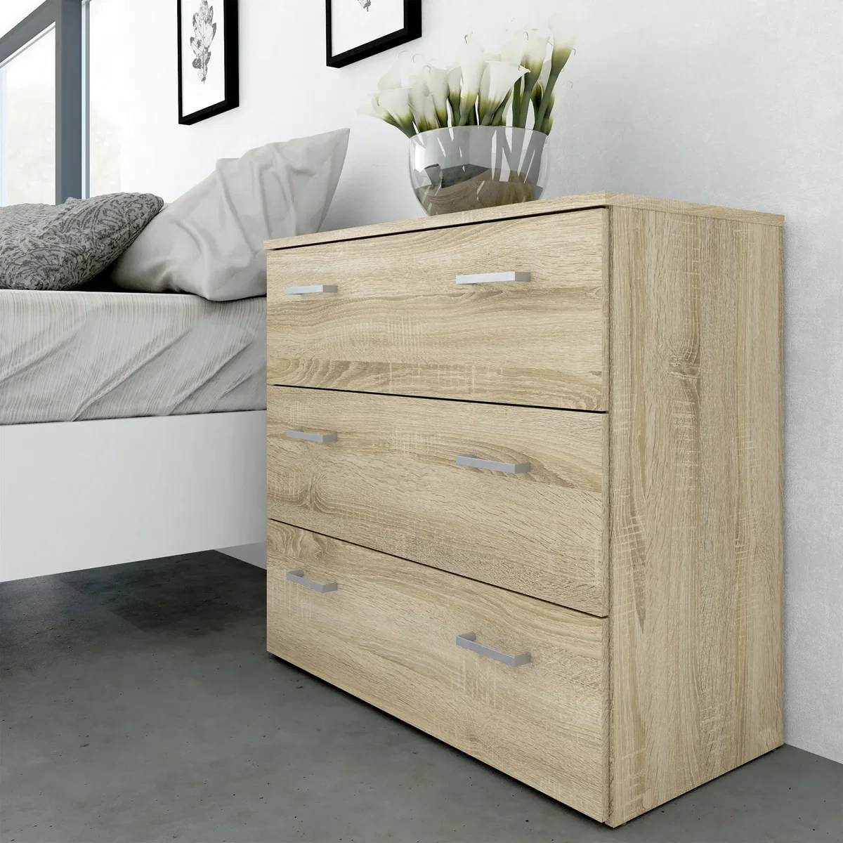 Furniture To Go Space Chest of 3 Drawers - Oak – image 7