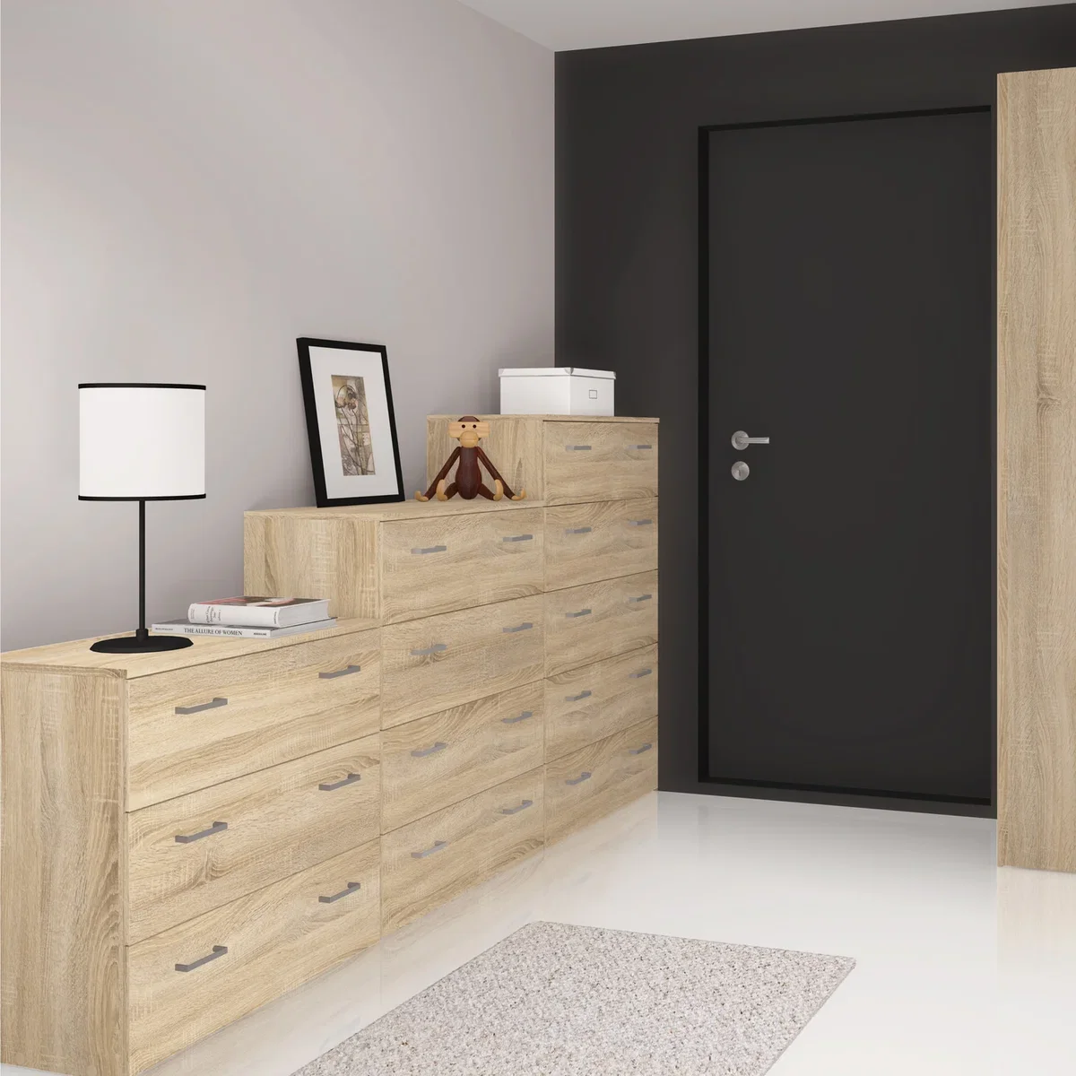 Furniture To Go Space Chest of 3 Drawers - Oak – image 8