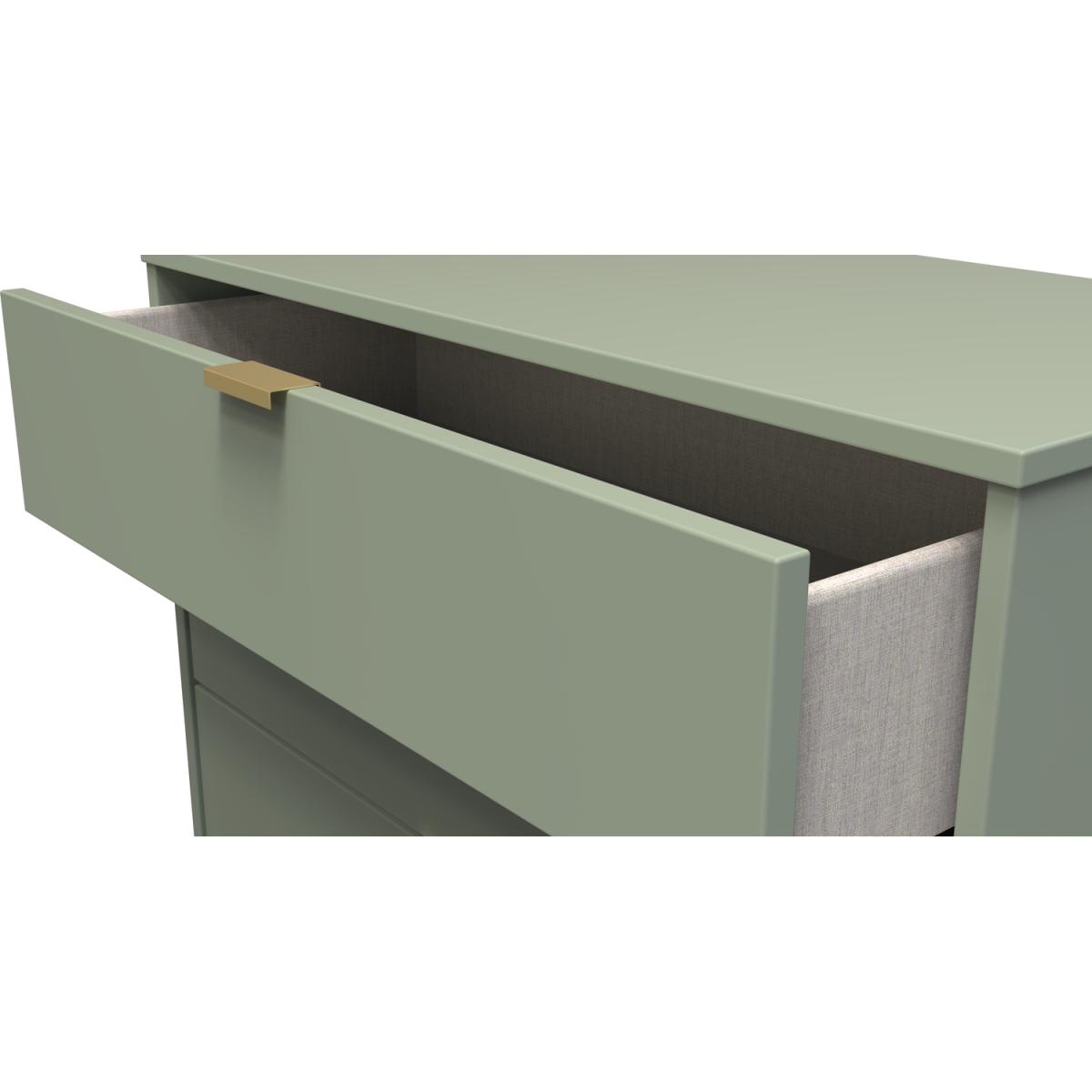 Hong Kong Ready Assembled 4 Drawer Chest - Reed Green – image 3