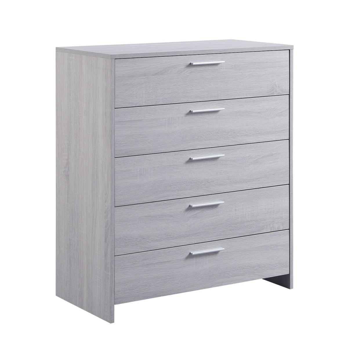 Hartley 5 Drawer Chest - Light Grey – image 3