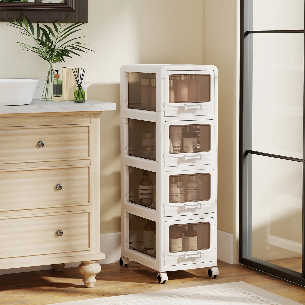 4-Tier Plastic Drawer Storage Organizer – image 4