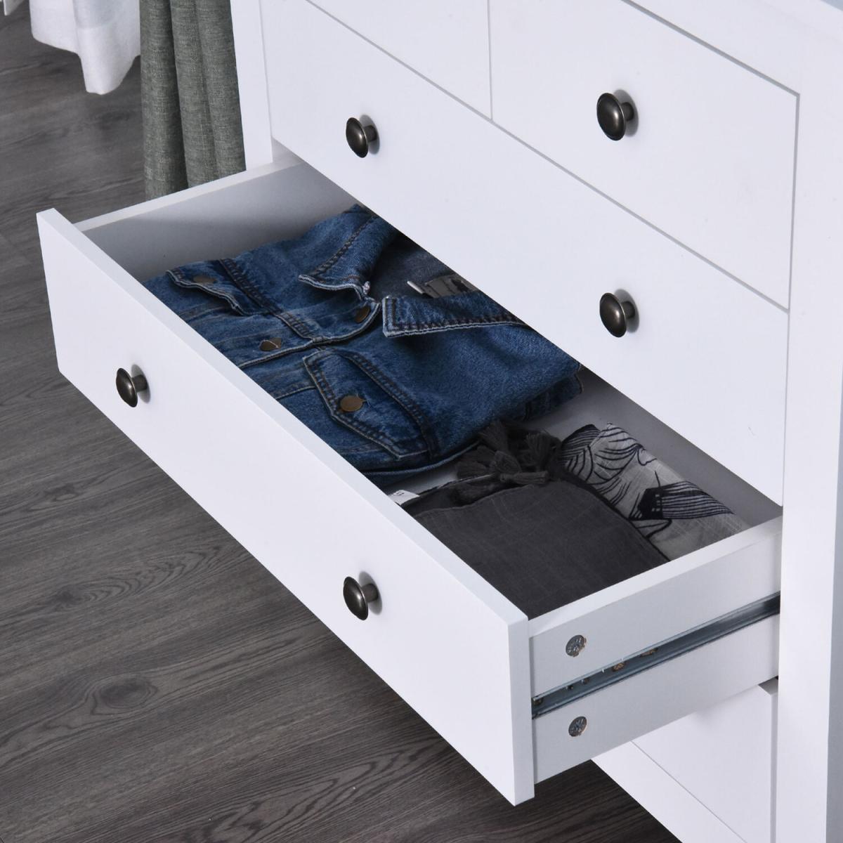 Bedroom Home 5 Chest Of Drawers - White – image 4