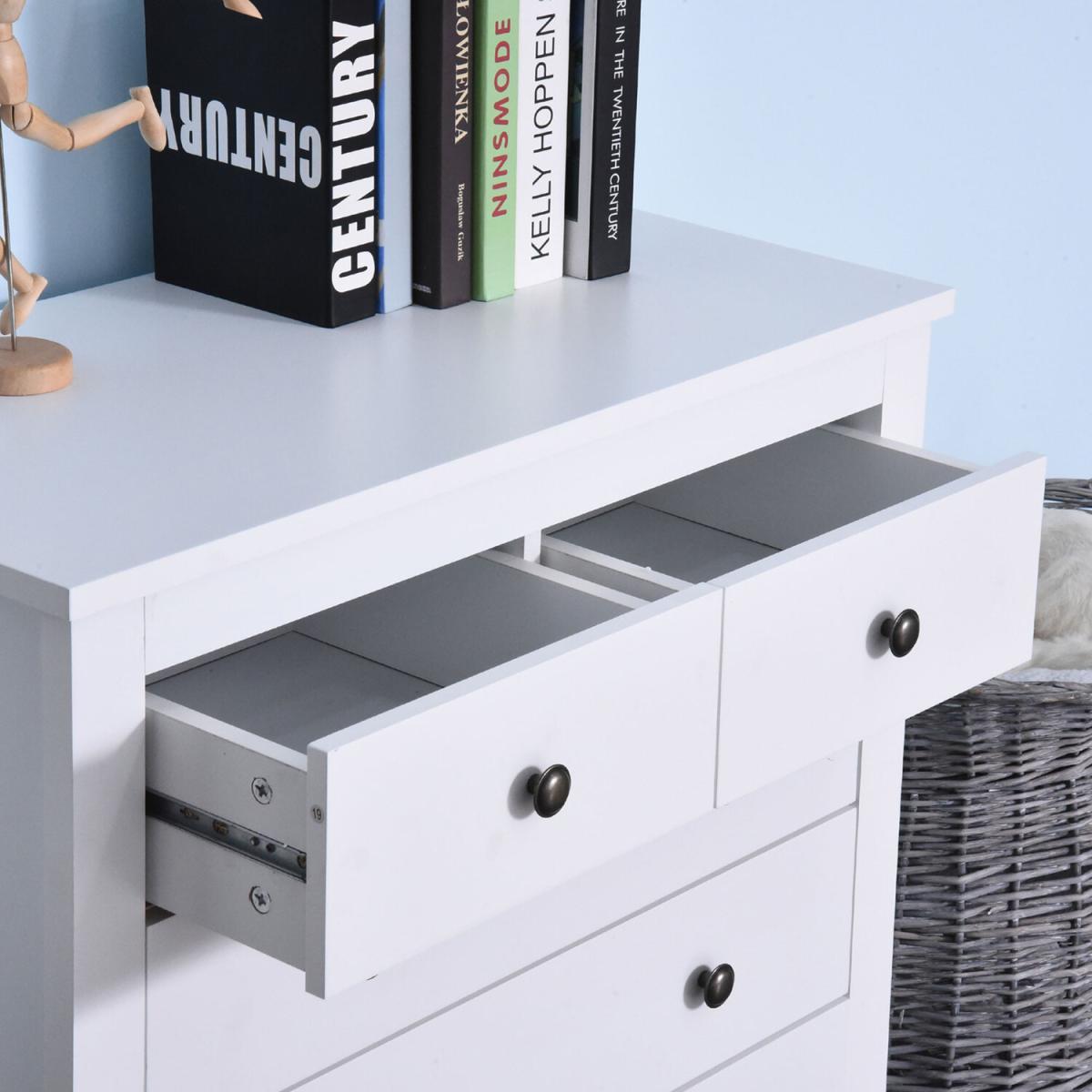 Bedroom Home 5 Chest Of Drawers - White – image 5