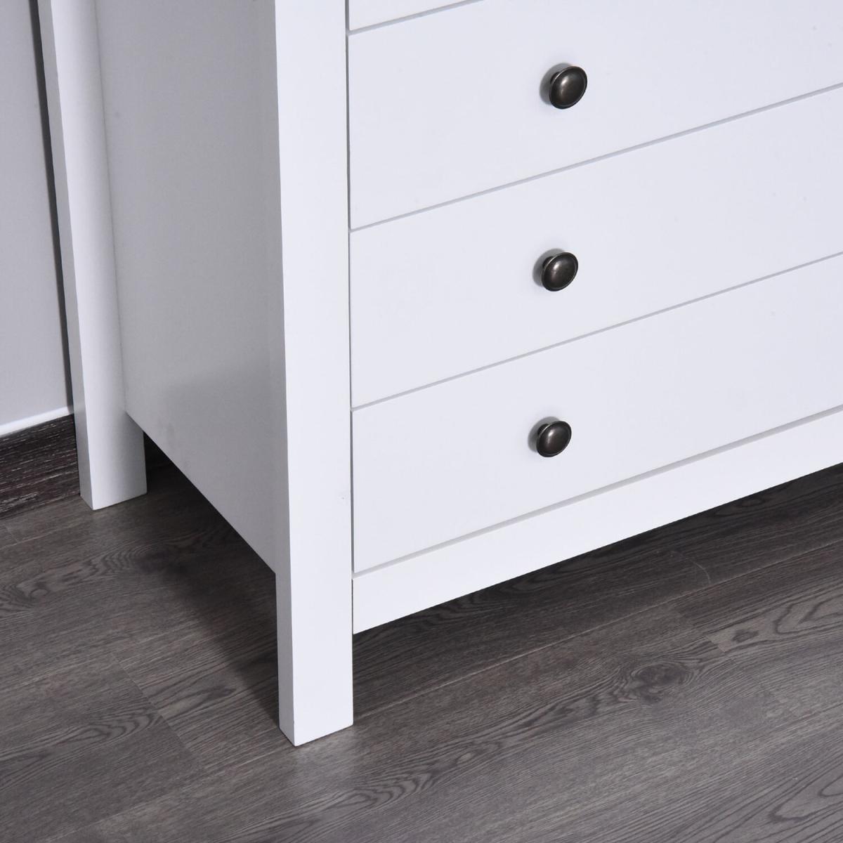 Bedroom Home 5 Chest Of Drawers - White – image 6