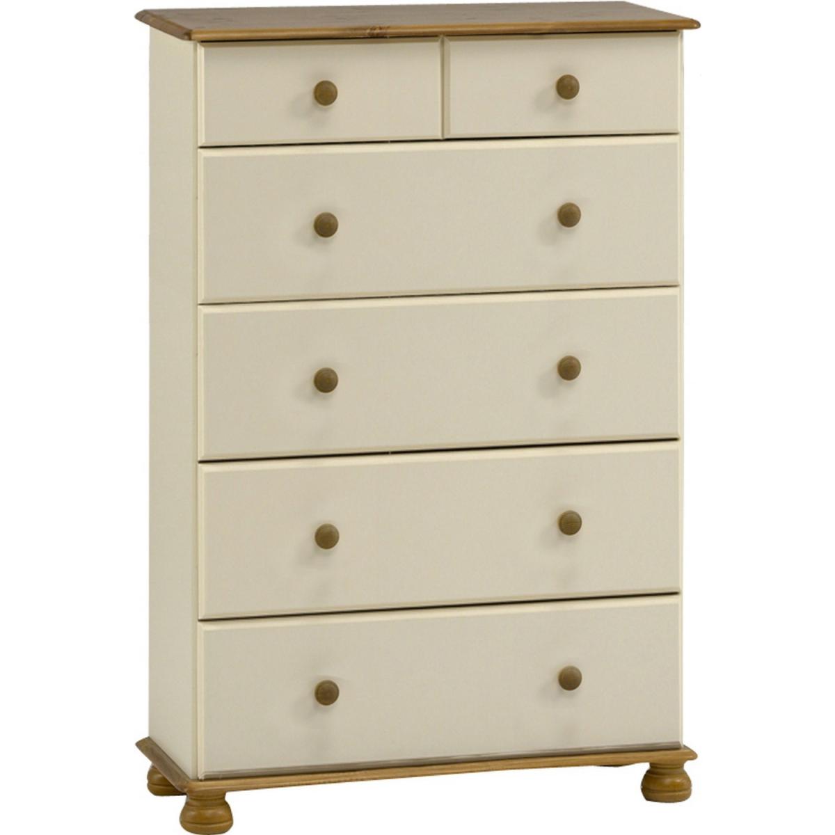 Richmond Deep Six Drawer Chest - Grey & Pine – image 3