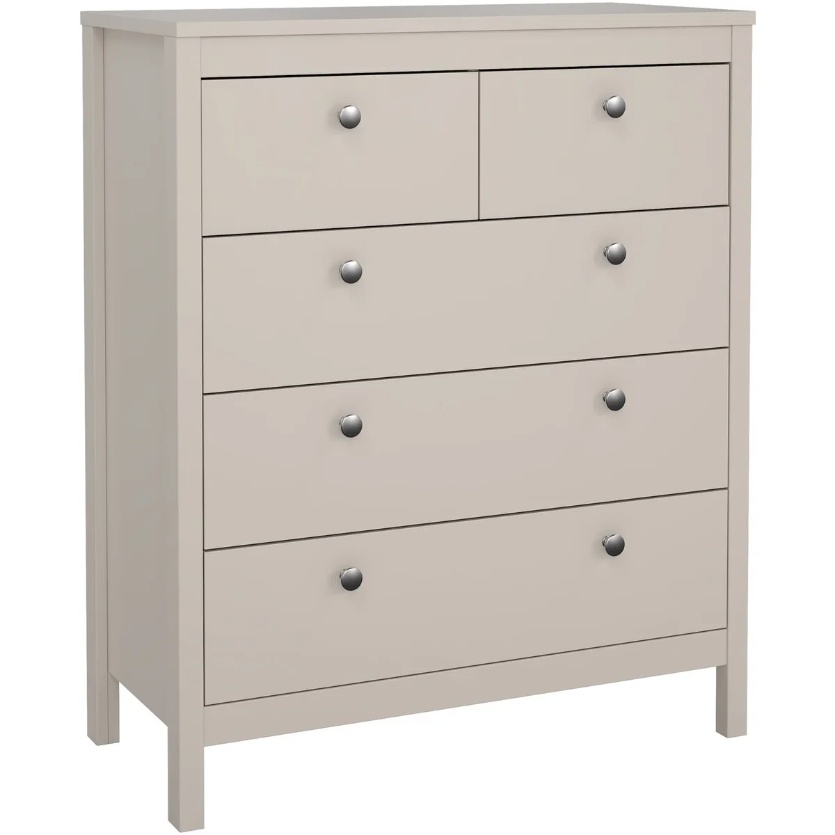 Madrid Chest 3+2 Drawers in White - Cashmere – image 3