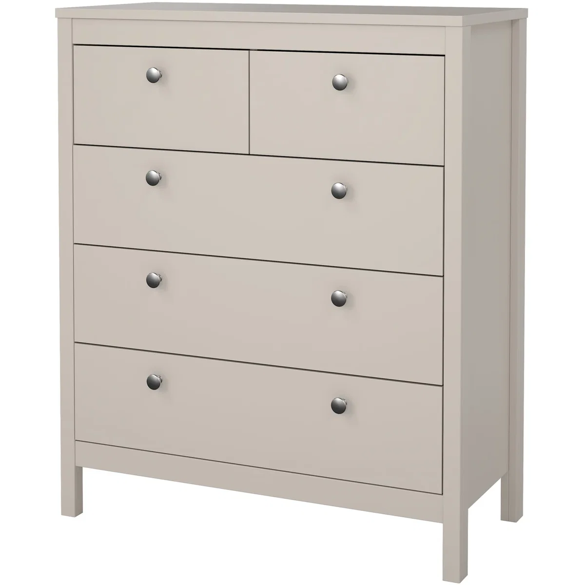 Madrid Chest 3+2 Drawers in White - Cashmere – image 5