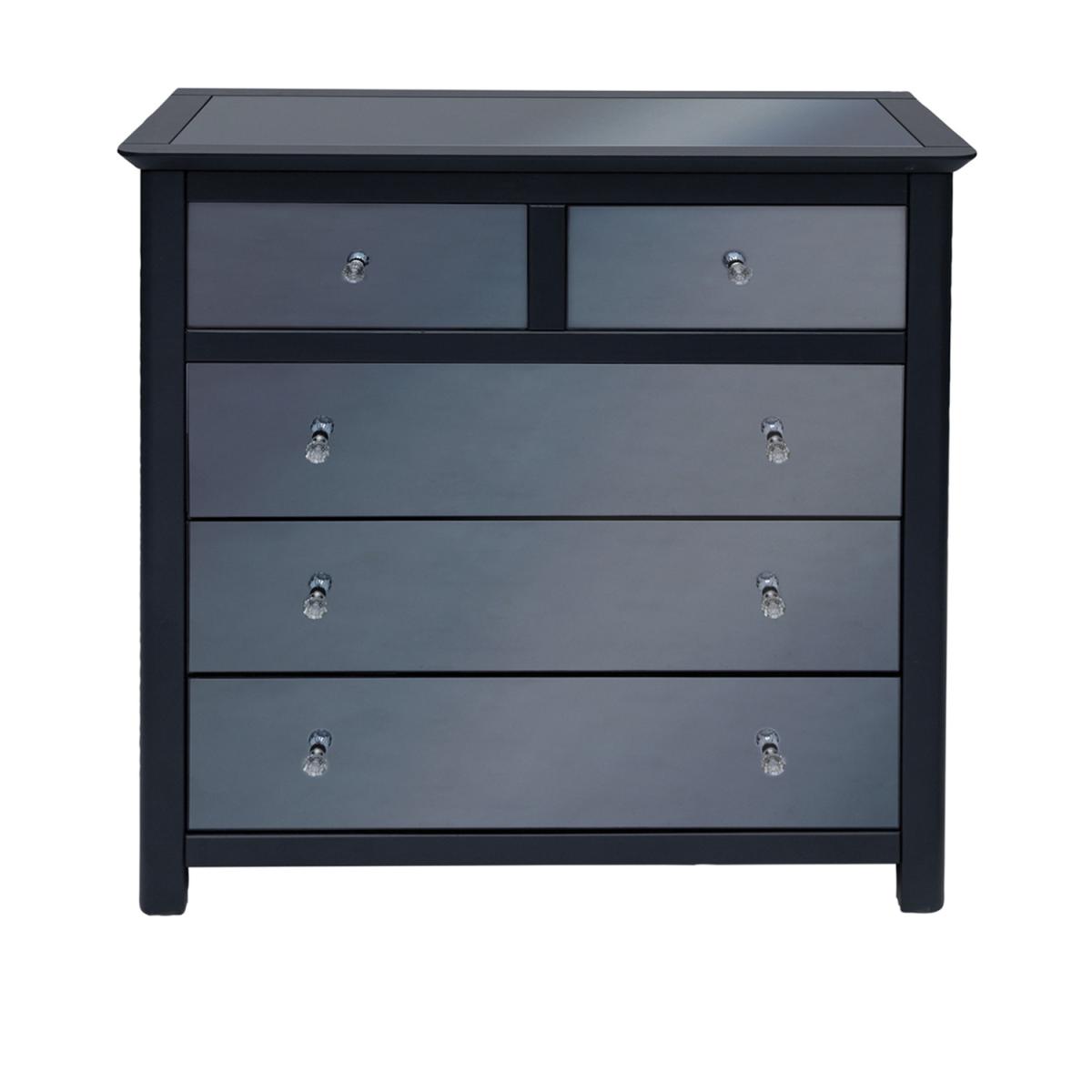 Ayr 2+3 Drawer Mirrored Chest – image 2