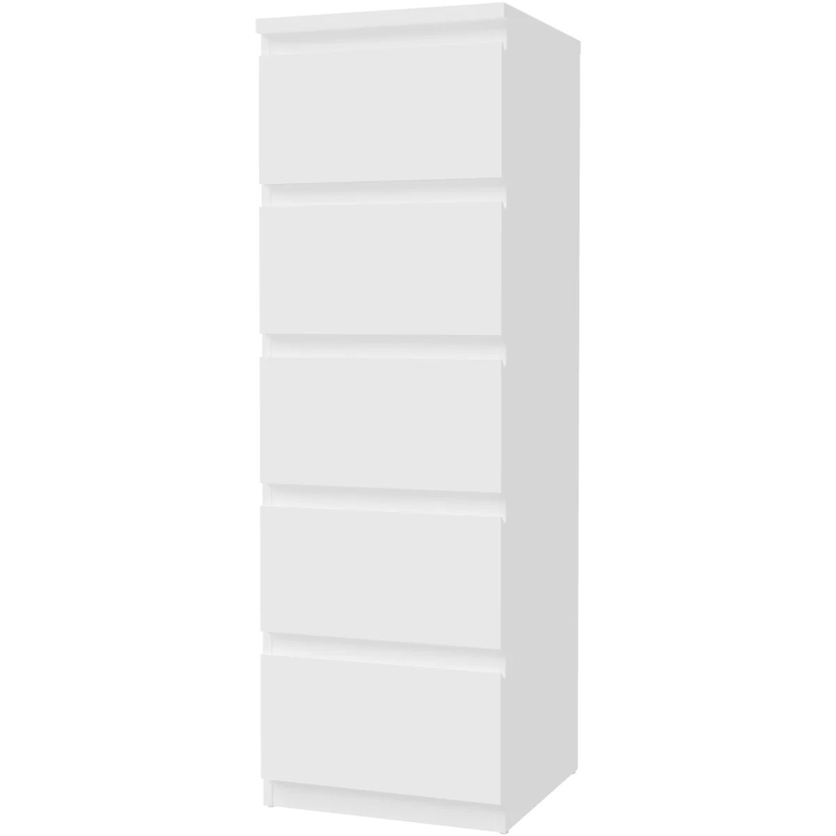 Edmore 5 Drawer Tall Narrow Chest - Mauvella Oak – image 2