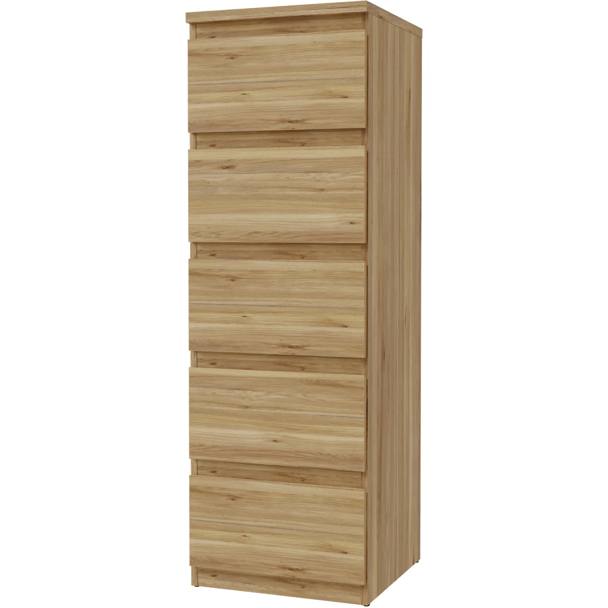 Edmore 5 Drawer Tall Narrow Chest - Mauvella Oak – image 12