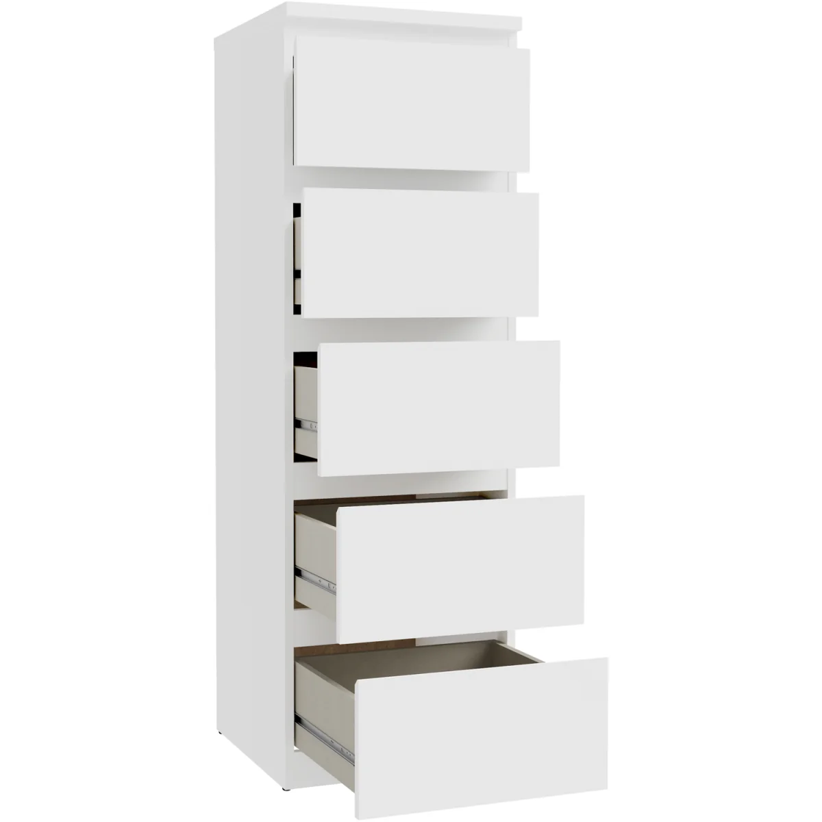 Edmore 5 Drawer Tall Narrow Chest - Mauvella Oak – image 5