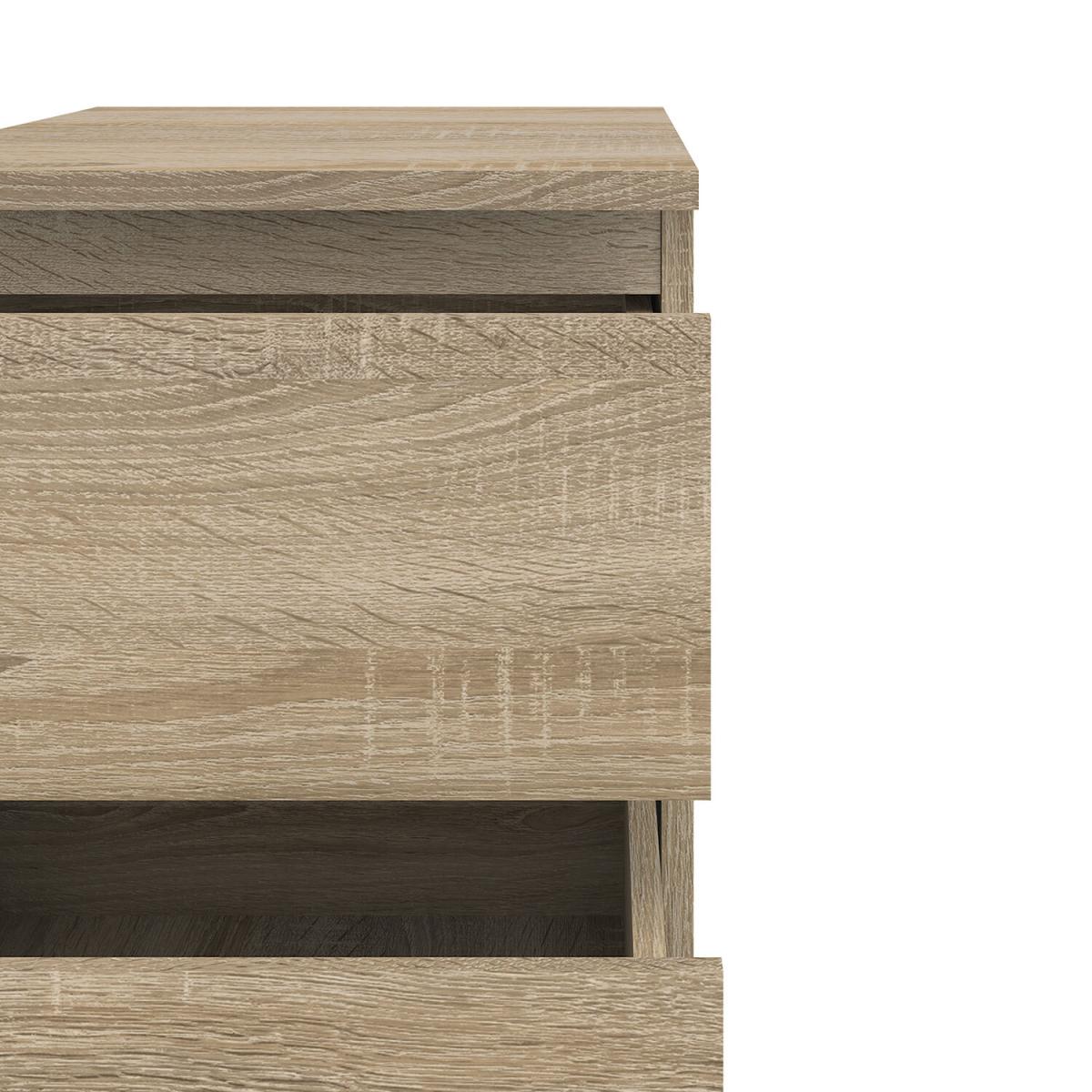 Nova Narrow Chest of 5 Drawers - Oak – image 3