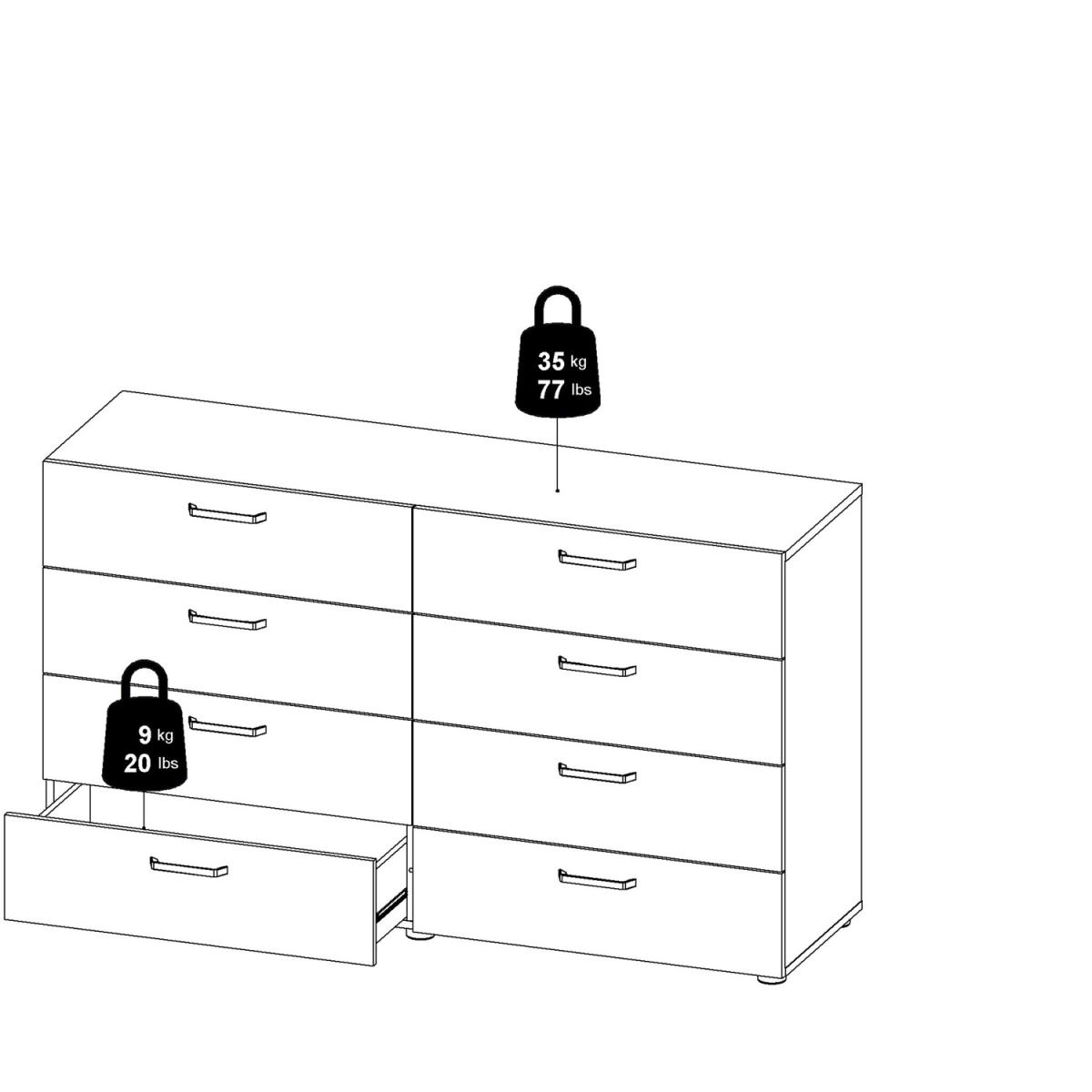 Dallas Double Dresser - Dark Oak – image 5