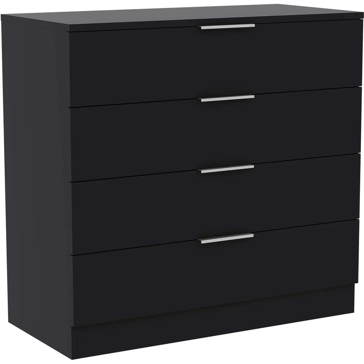 4 Drawer Chest of Drawers Compact Space-Saving Bedroom Storage - Pine – image 5