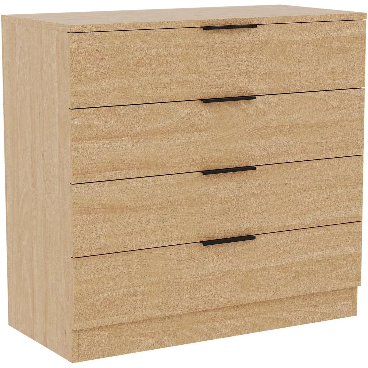 4 Drawer Chest of Drawers Compact Space-Saving Bedroom Storage - Pine – image 10
