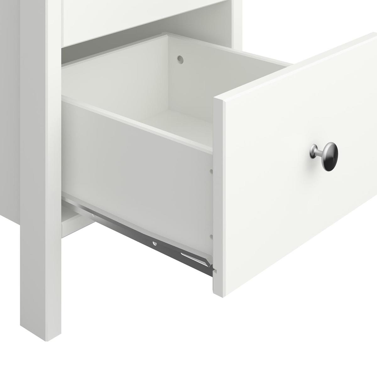 Tromso 5-Drawer Narrow Chest of Drawers - White – image 8