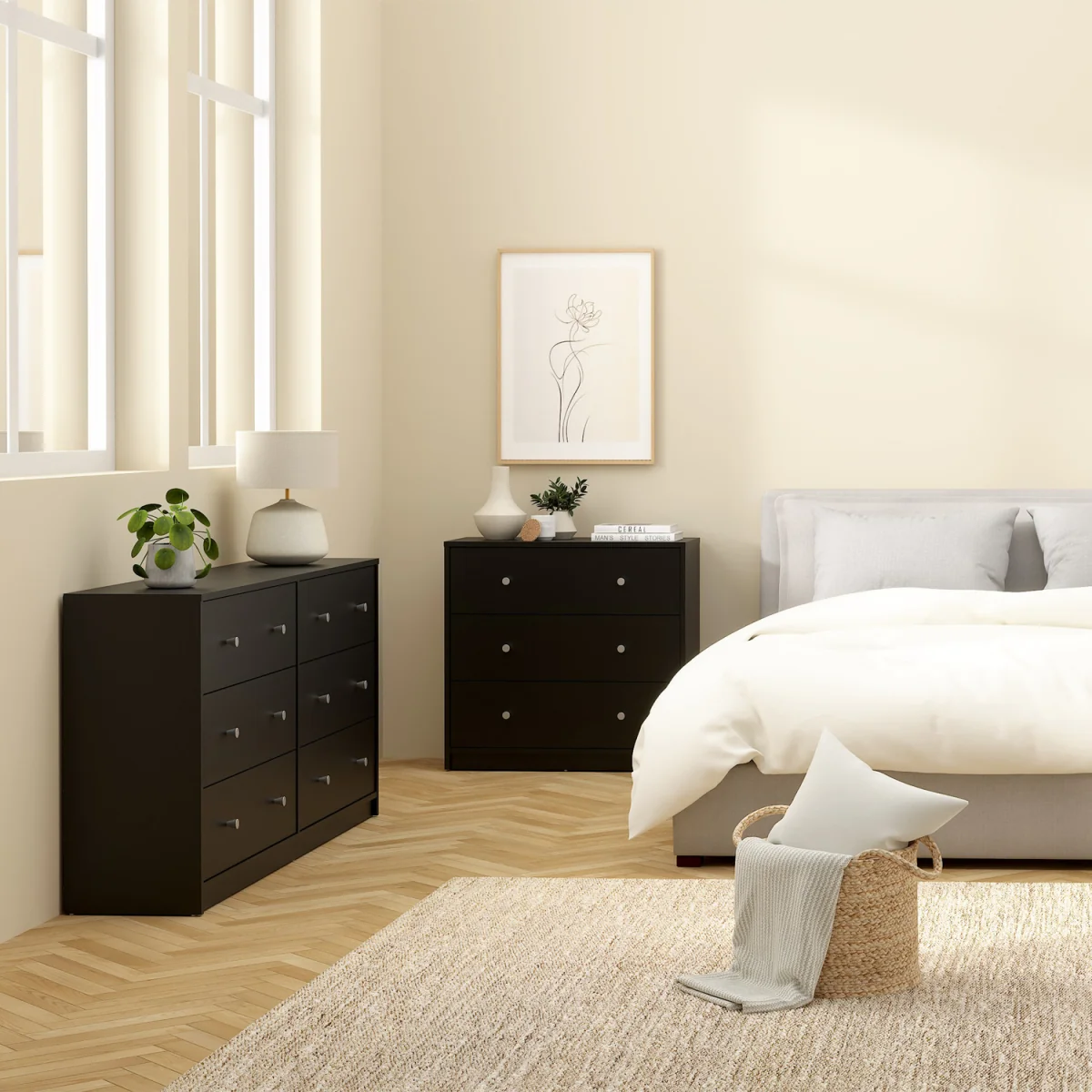 May Chest of 6 Drawers 3 3 - Black – image 7