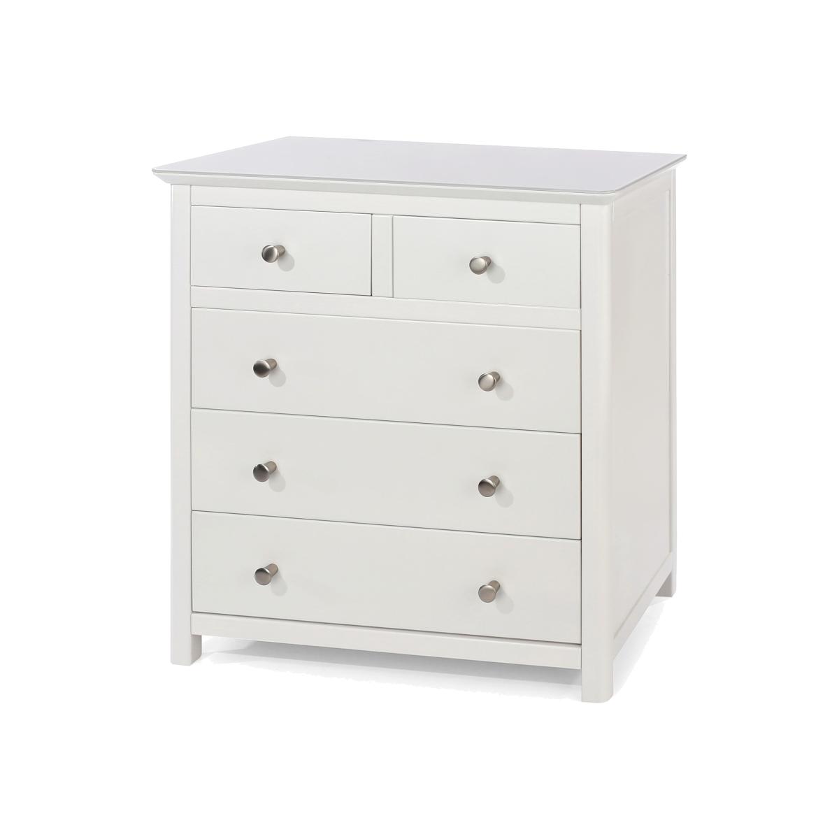Nairn 2 plus 3 drawer chest - white – image 1