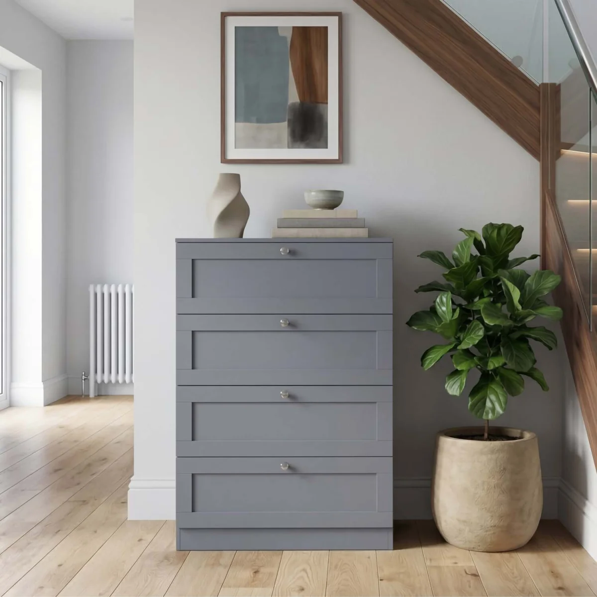 Vida Designs Altino 4 Drawer Chest, Black - Grey – image 19