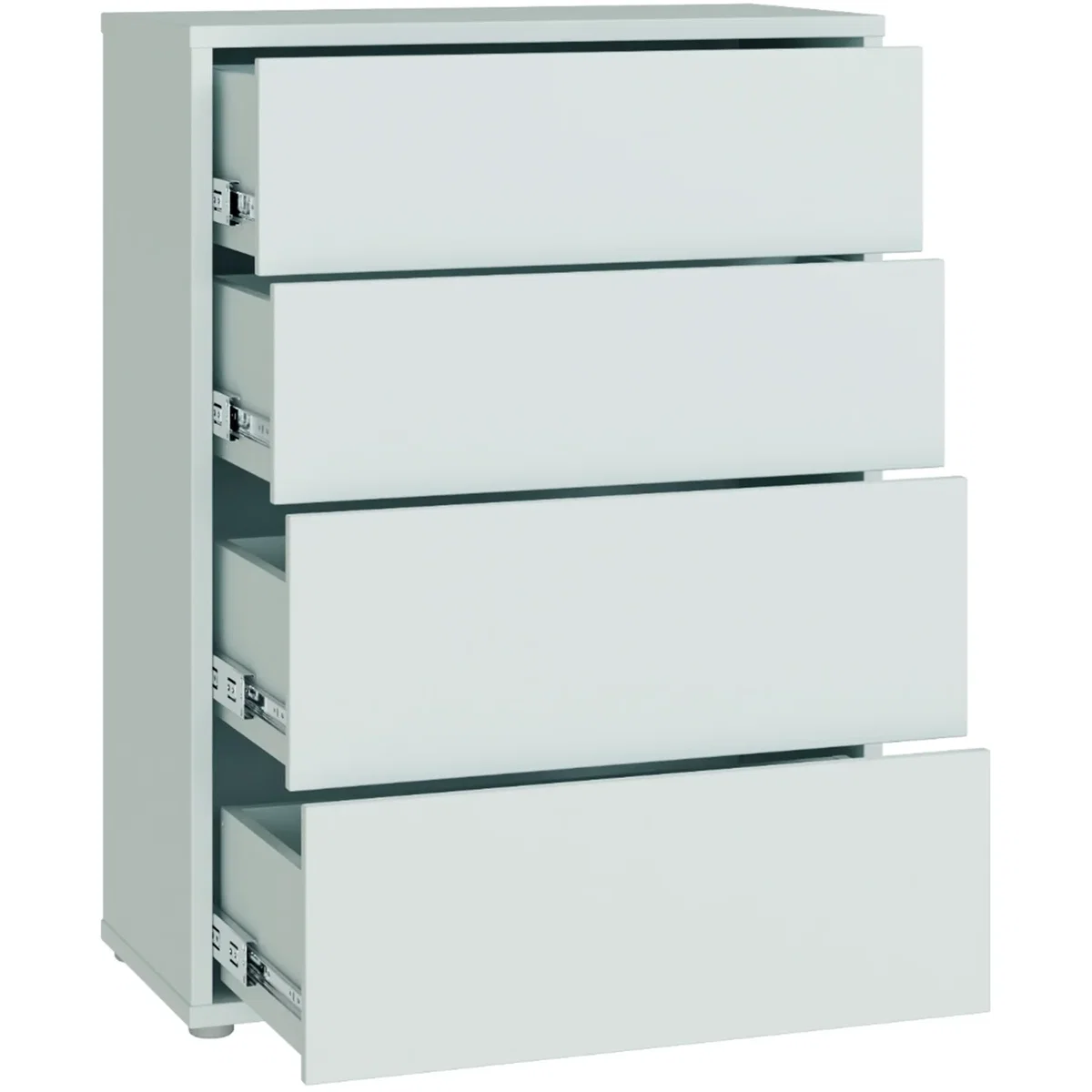 Alice Springs 4 Drawer Chest with Push-Open Drawers in Sage Green - Butter Yellow – image 14