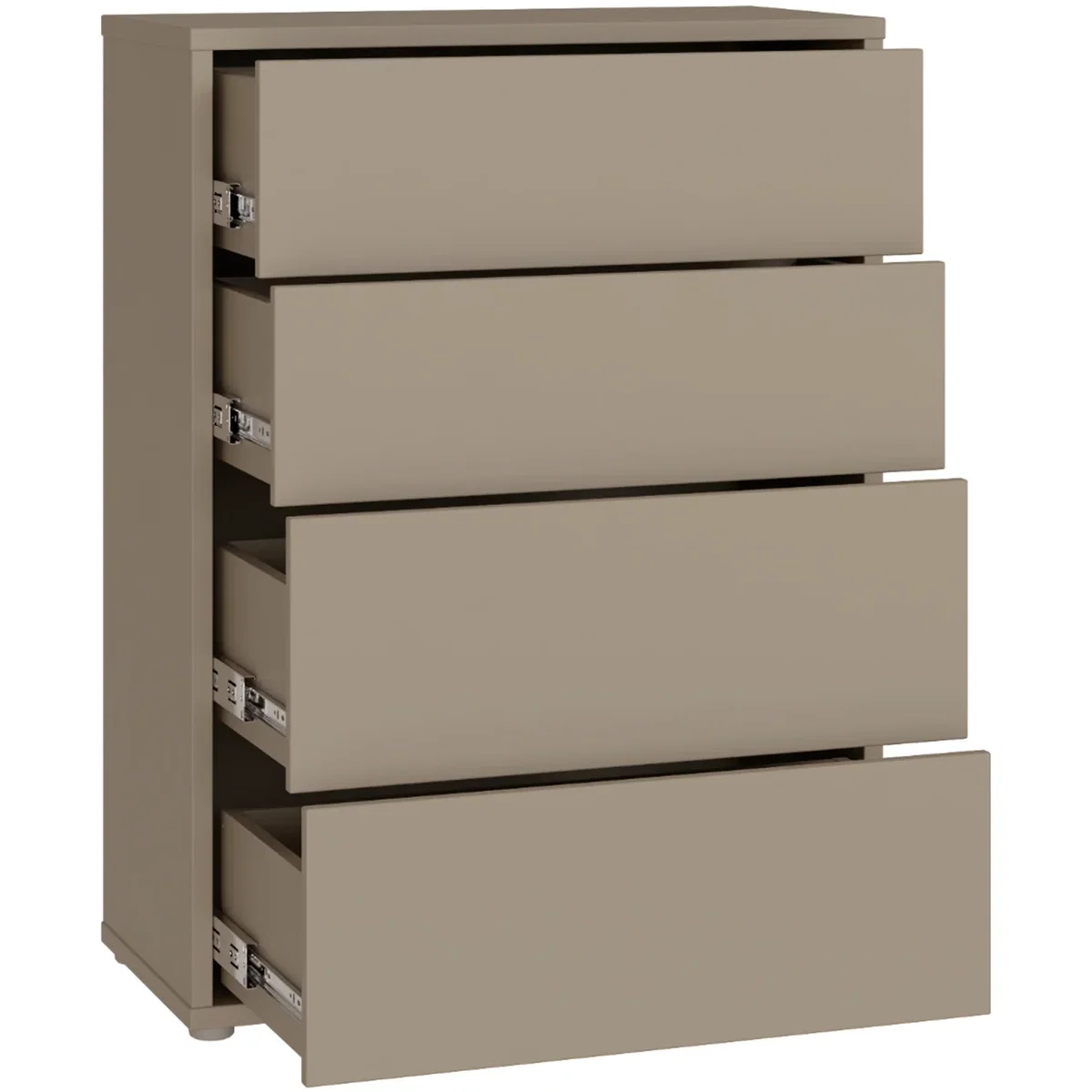 Alice Springs 4 Drawer Chest with Push-Open Drawers in Sage Green - Butter Yellow – image 32