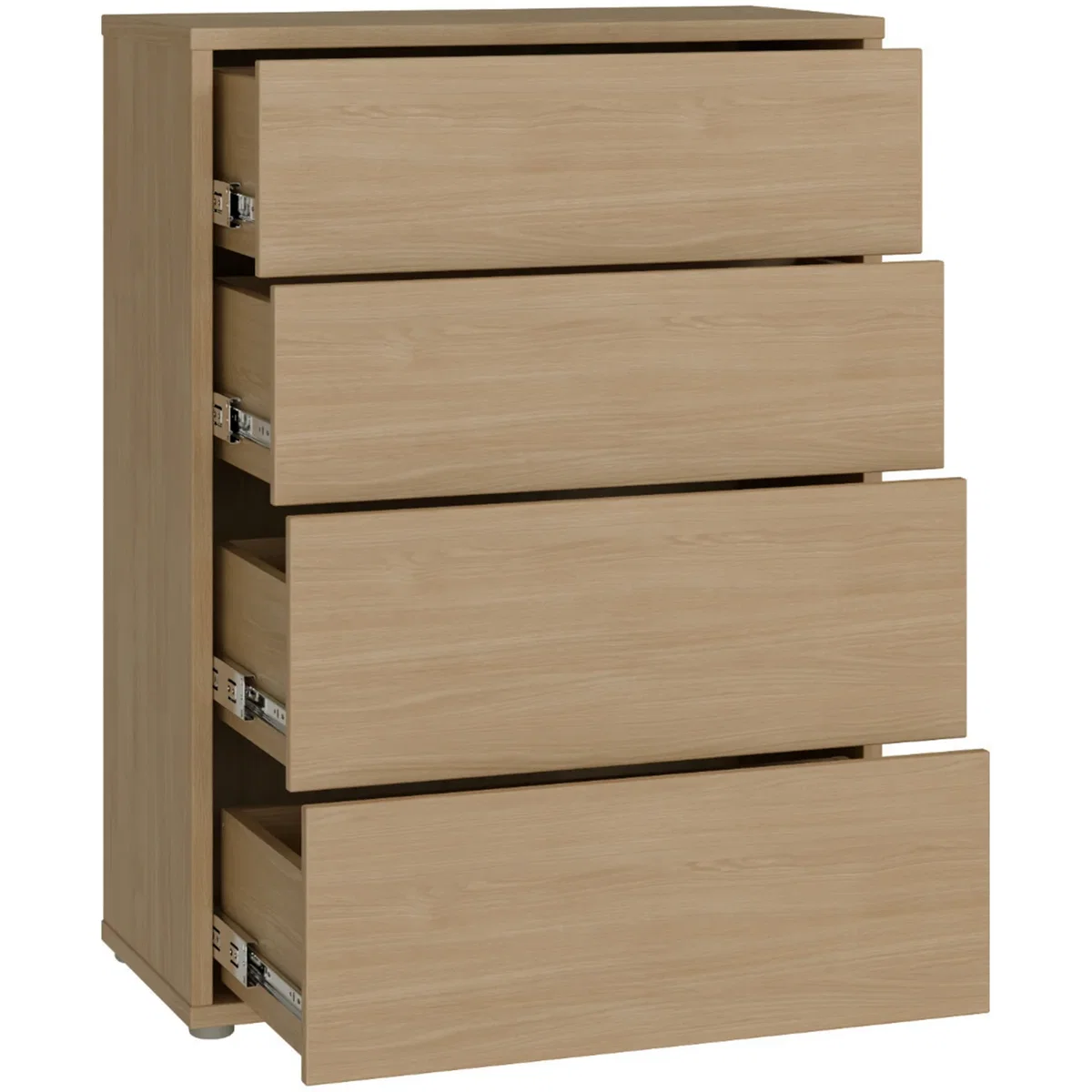 Alice Springs 4 Drawer Chest with Push-Open Drawers in Sage Green - Butter Yellow – image 50