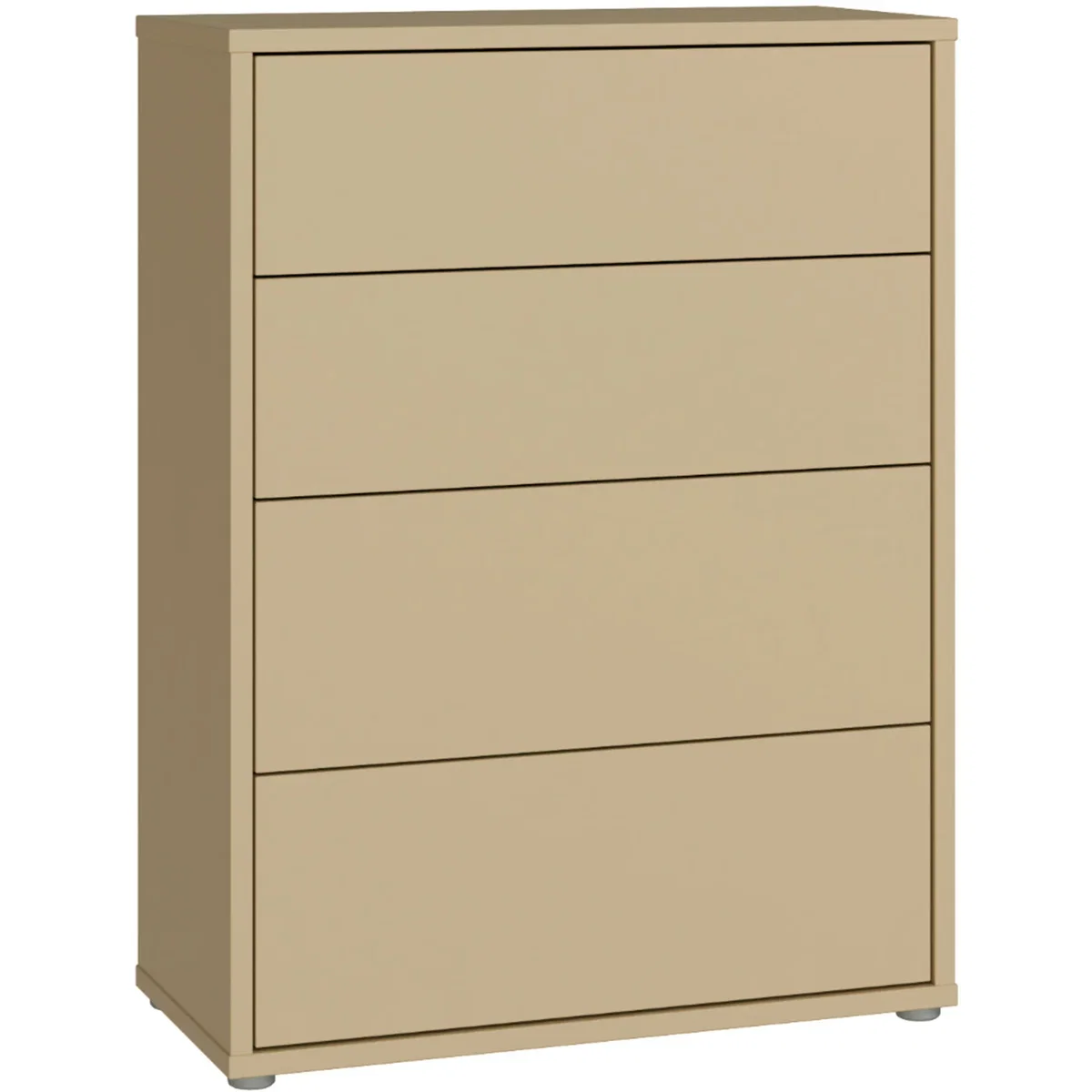 Alice Springs 4 Drawer Chest with Push-Open Drawers in Sage Green - Butter Yellow – image 54