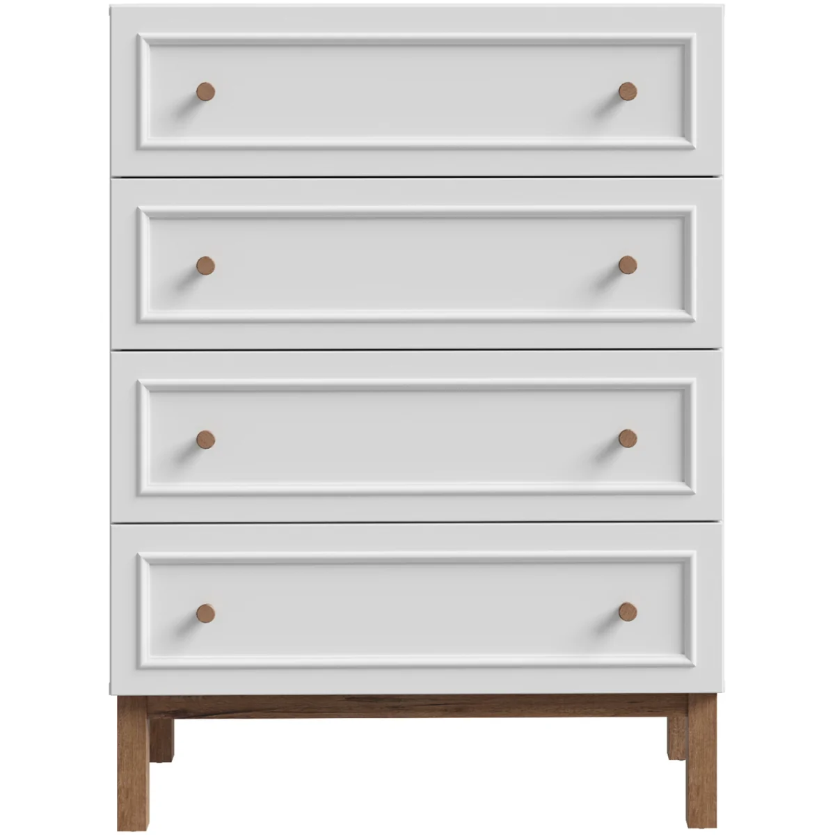 Wensley 4 Drawer Chest in Light Grey and Oak - Light Grey & Oak – image 4