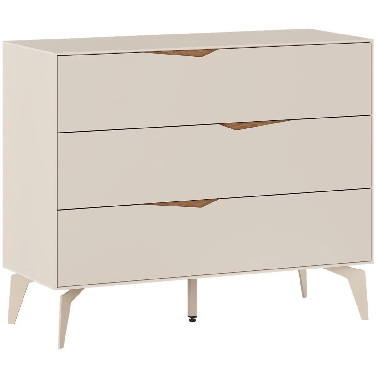 Decortie Jaden Three Drawer Chest Of Drawers - Sandstone – image 2