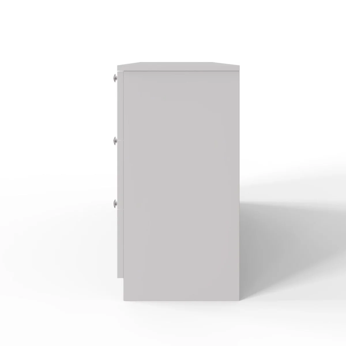 FWStyle 6 Drawer Chest of Drawers Shaker Style Matt White Central Runners - White – image 5