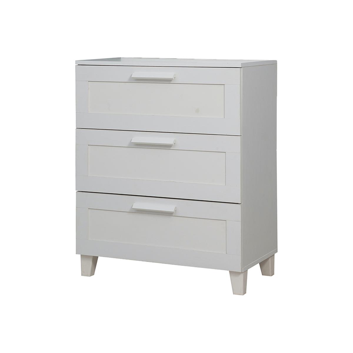 Hedere Chest of 3 Drawers White - White – image 1