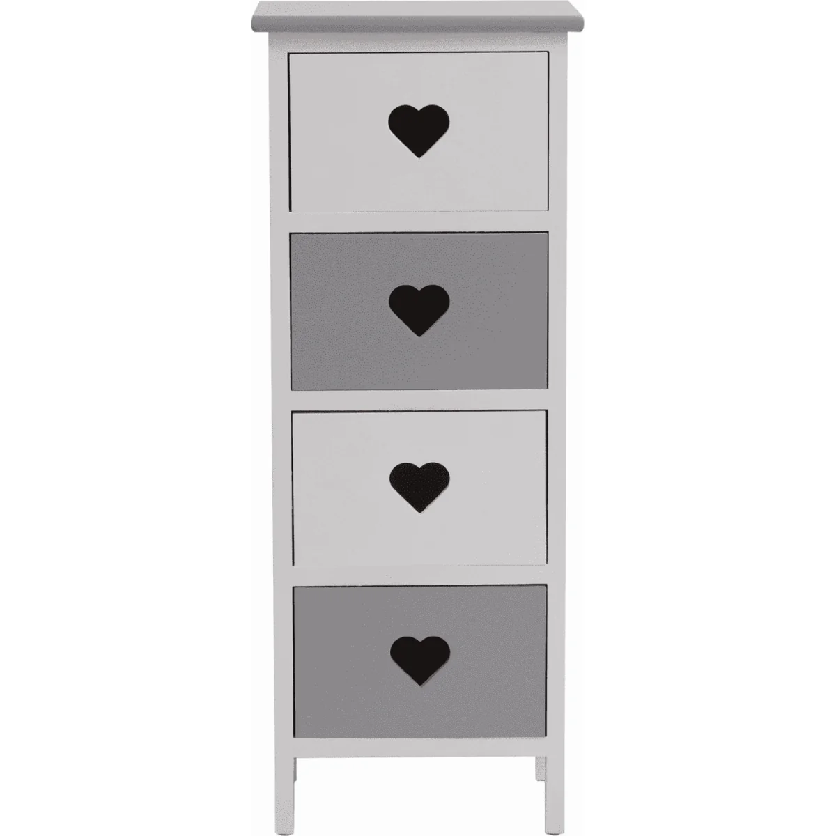 Heartswood White and Grey Assembled Storage Unit with Drawers - White – image 6