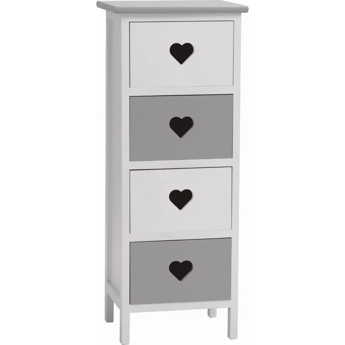 Heartswood White and Grey Assembled Storage Unit with Drawers - White – image 7