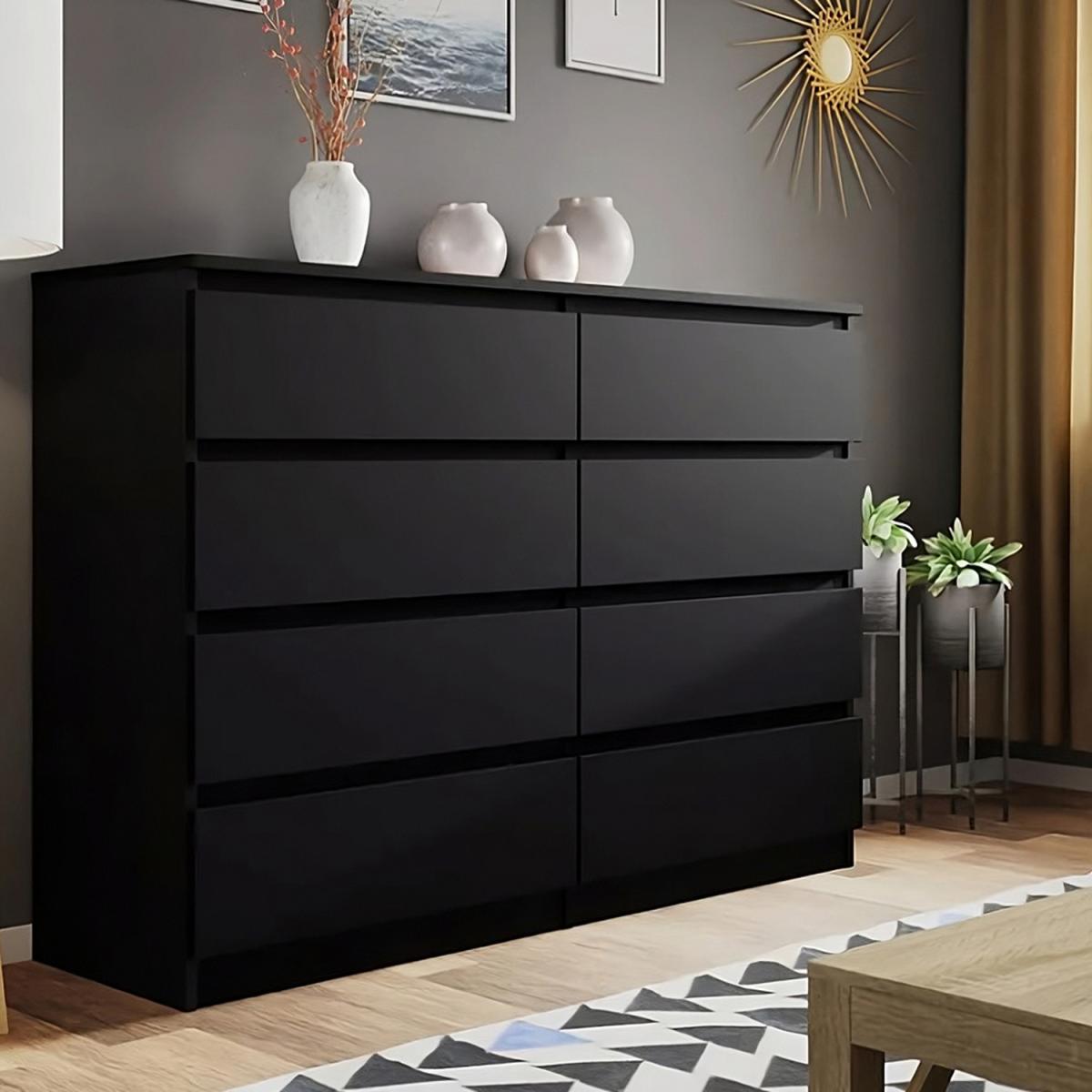 Olivia Matt Chest Of Drawers - Matt Black / 8 – image 2