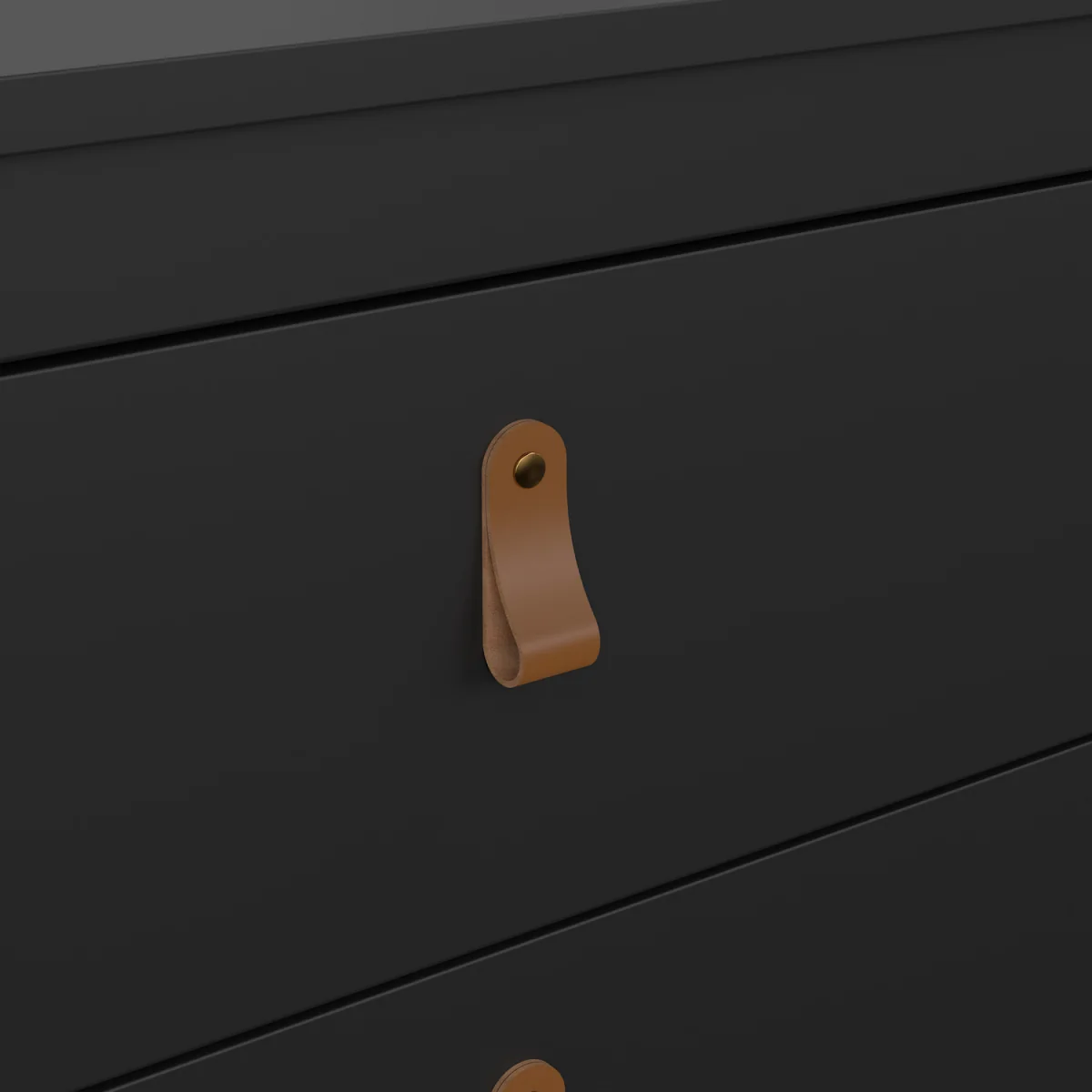 Barcelona Chest 3 Drawers in Cashmere - Matt Black – image 10