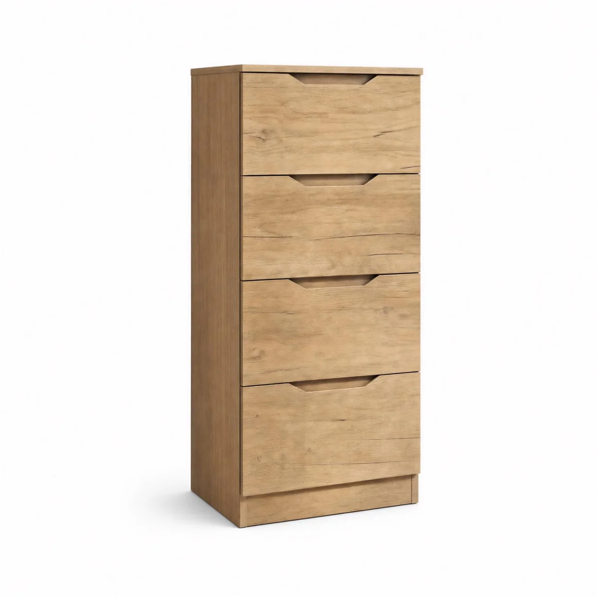 FWStyle Luno Oak 4 Drawer Chest of Drawers Modern Bedroom Storage - Oak – image 5