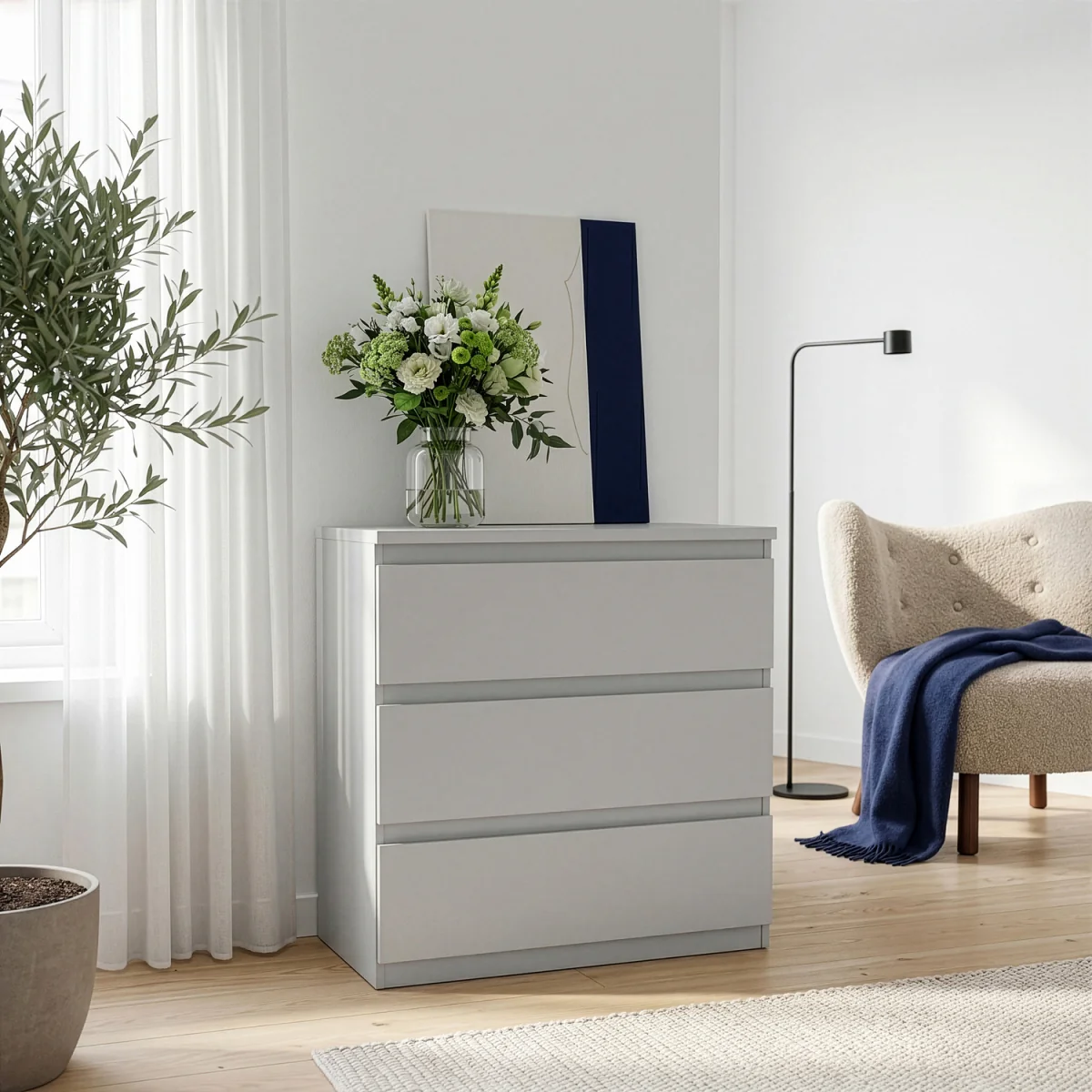 Edmore 3 Drawer Chest - Mauvella Oak – image 7