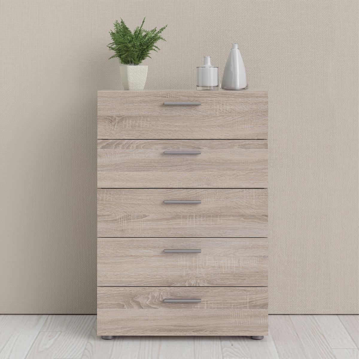 Pepe Chest of 5 Drawers - Truffle Oak – image 8
