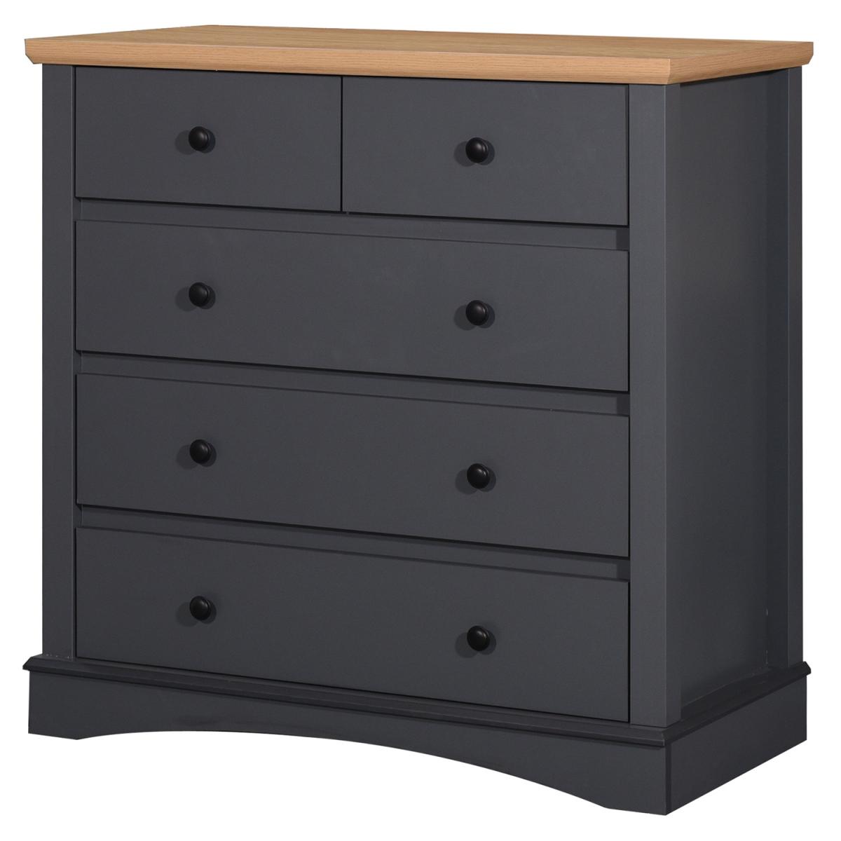 Carden Five Drawer Chest - Dark Grey – image 2